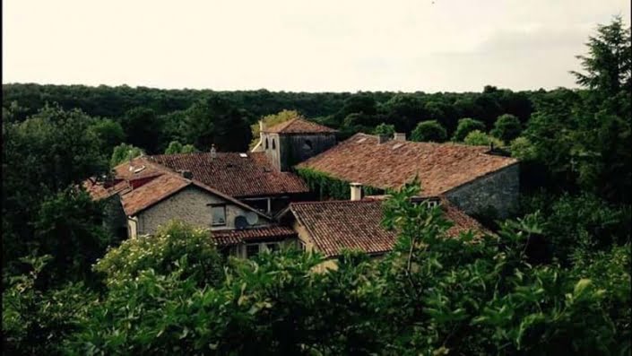 Bovenaanzicht klooster Bovenaanzicht klooster